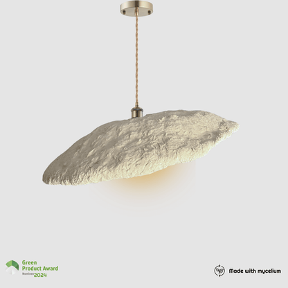 Sustainable Artistic Lighting - Organic Hump Mycelium Pendant